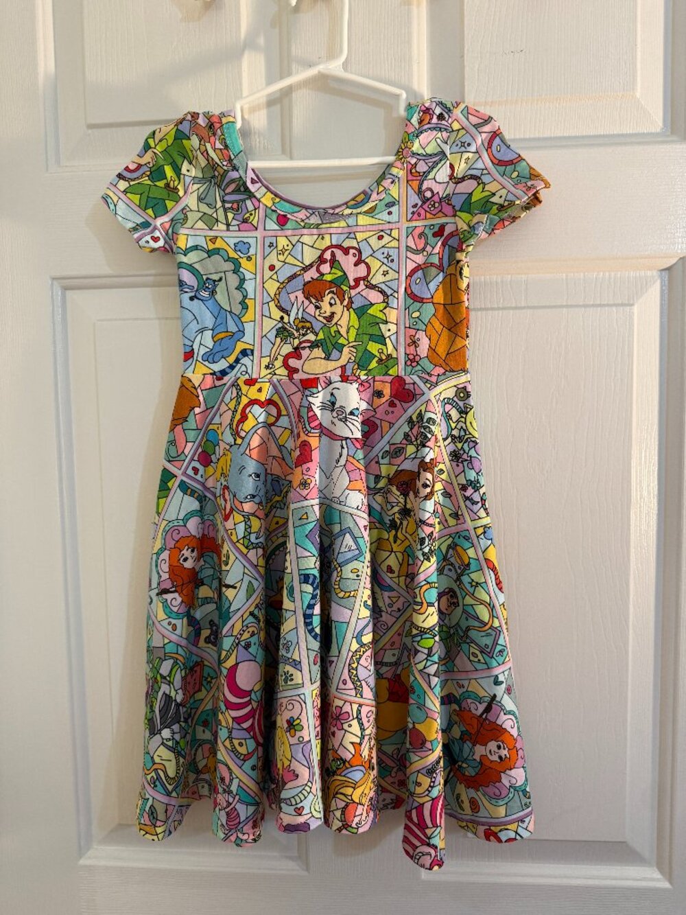 Wild Rich Kids Disney Stained Glass Twirl Dress Girls 7/8 Princess Characters